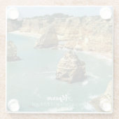 アルガルヴェビーチバケーションinポルトガル ガラスコースター (裏面)