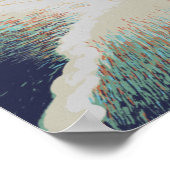 アルガルヴェビーチポルトガルヴィンテージ旅行ポスター ポスター (角)