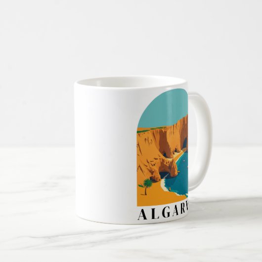 アルガルヴェ,ポルトガルヨーロッパレトロアート コーヒーマグカップ (正面右)