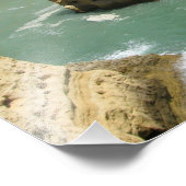 アルガルヴェ，ポルトガル，ベナギルビーチと崖 フォトプリント            (角)