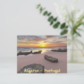 アルガルヴェ – ポルトガル。夏の季節テーマ ポストカード (スタンド正面)