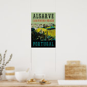 アルガルヴカルヴォイロビーチポルトガルヴィンテージ旅行 ポスター (キッチン)