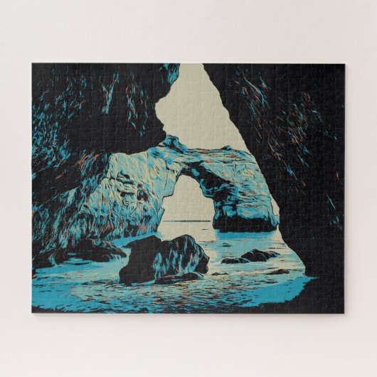 アルガルヴギフトポルトガルマリンハビーチジグソーパズル ジグソーパズル (横)