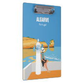アルガルヴビーチガールトラベルヴィンテージスタイル クリップボード (右)