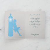 アルガルヴビーチガールトラベルヴィンテージスタイル ノートカード (内部)