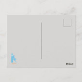 アルガルヴビーチガールトラベルヴィンテージスタイル ポストカード (裏面)