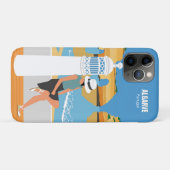 アルガルヴビーチガールトラベルヴィンテージスタイル Case-Mate iPhoneケース (裏面(横))