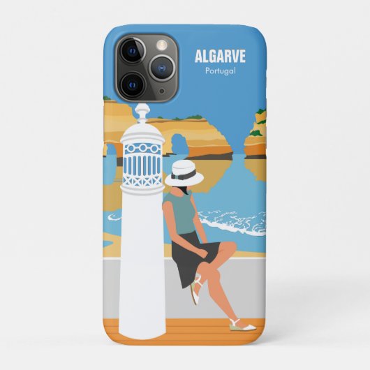 アルガルヴビーチガールトラベルヴィンテージスタイル Case-Mate iPhoneケース (裏)