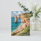 アルガルヴポルトガルウォーター絵を描カラーズトラベル ポストカード (スタンド正面)