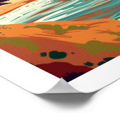 アルガルヴポルトガルサーフヴィンテージ ポスター (角)