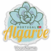 アルガルヴポルトガルフラワーサキュリーヴィンテージ土産 シール (正面)