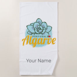 アルガルヴポルトガルフラワーサキュリーヴィンテージ土産 ビーチタオル