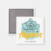 アルガルヴポルトガルフラワーサキュリーヴィンテージ土産 マグネット (正面/裏面)