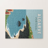 アルガルヴポルトガルレトロトラベルアートヴィンテージ ジグソーパズル (横)