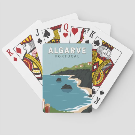 アルガルヴポルトガルレトロトラベルアートヴィンテージ トランプ (裏面)