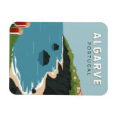 アルガルヴポルトガルレトロトラベルアートヴィンテージ マグネット (横)