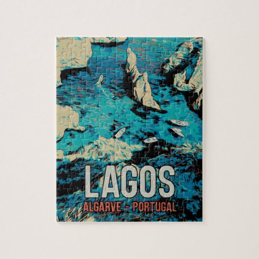 アルガルヴポルトガルヴィンテージ旅行 ジグソーパズル (縦)