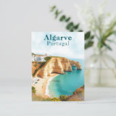 アルガルヴポルトガルヴィンテージ沿岸旅行 ポストカード (スタンド正面)
