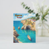 アルガルヴポルトガル風光明媚なポストカード – 沿岸旅行 シーズンポストカード (スタンド正面)