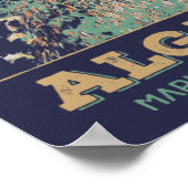 アルガルヴマリンハビーチポルトガルヴィンテージ旅行 ポスター (角)