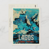 アルガルヴラゴスコーストポルトガル旅行 ポストカード (正面/裏面)