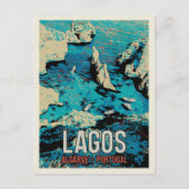 アルガルヴラゴスコーストポルトガル旅行 ポストカード (正面)