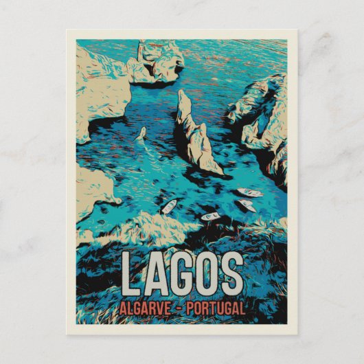 アルガルヴラゴスコーストポルトガル旅行 ポストカード (正面)