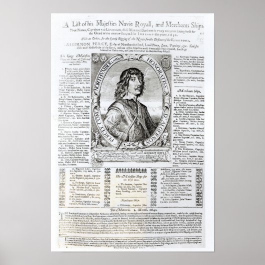 アルガーノン・パーシーポートレート ポスター (正面)