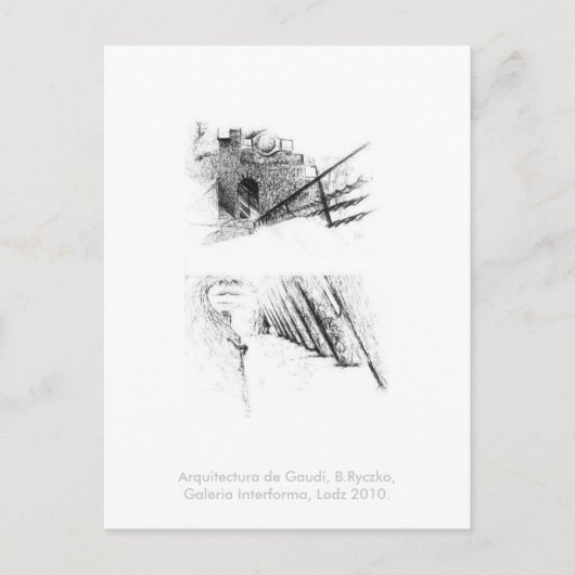 アルキテクラ・ド・ガウディ、B.リチコ、G.I.ロッズ2010。 ポストカード (正面)