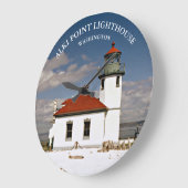 アルキポイントライトハウスワシントンラウンドクロック ラージ壁時計 (傾斜)