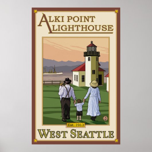 アルキポイントライトハウス – West Seattle, WA Poster ポスター (正面)
