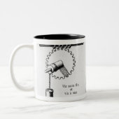 アルキメデスねじ ツートーンマグカップ (左)