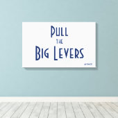 アルキメデスやる気を起こさせるレバー キャンバスプリント (インサイチュ (ウッドフロア))