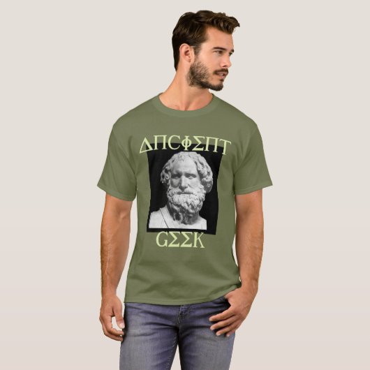 アルキメデスオリジナル古代ギーク Tシャツ (正面フル)