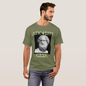 アルキメデス オリジナル古代ギーク Tシャツ (正面フル)