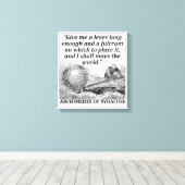 アルキメデス・レバー キャンバスプリント (インサイチュ (ウッドフロア))