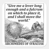 アルキメデス・レバー スクエアシール (正面)