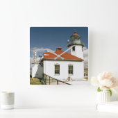 アルキ岬灯台、シアトル ワシントン スクエア壁時計 (ホーム)