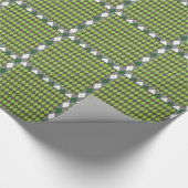 アルギルは緑の格子状の包装紙。 ラッピングペーパー (コーナー)