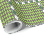 アルギルは緑の格子状の包装紙。 ラッピングペーパー (ロールコーナー)