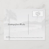 アルクディアビーチアンドベイランドスケープマヨルカスペイン ポストカード (裏面)