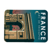 アルクドゥトリオンフフランスレトロトラベルアートヴィンテージ マグネット (横)