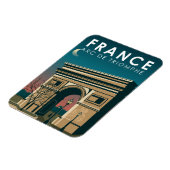 アルクドゥトリオンフフランスレトロトラベルアートヴィンテージ マグネット (左側)