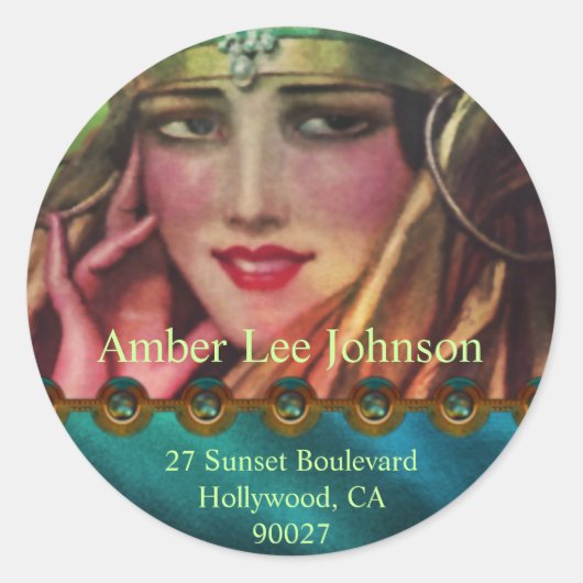 アルクマーカシュミールインアクア&金ゴールド ラウンドシール (正面)