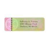 アルクマール新しいインピンク&グリーン – 住所 シール (正面)