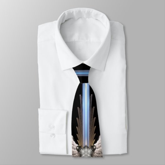 アルクレディブBlk SPat Tieの天使の翼の剣 ネクタイ (タイ)