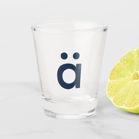 アルケテクチャーリトルがグラスを撃った ショットグラス (正面)