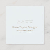 アルケミカルシンボルブルー スクエア名刺 (正面)