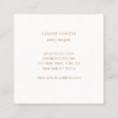 アルケミカルシンボルブルー スクエア名刺 (裏面)