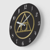 アルケミカル記号 ラージ壁時計 (傾斜)